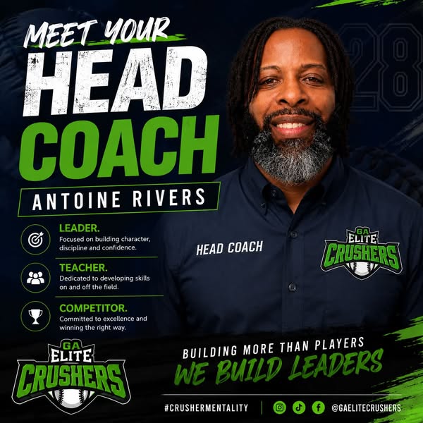 Coach Antoine Rivers of the GA Elite Crushers