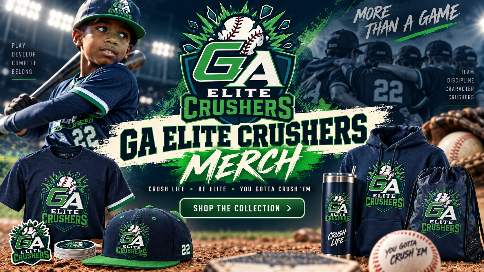GA Elite Crushers merch spotlight